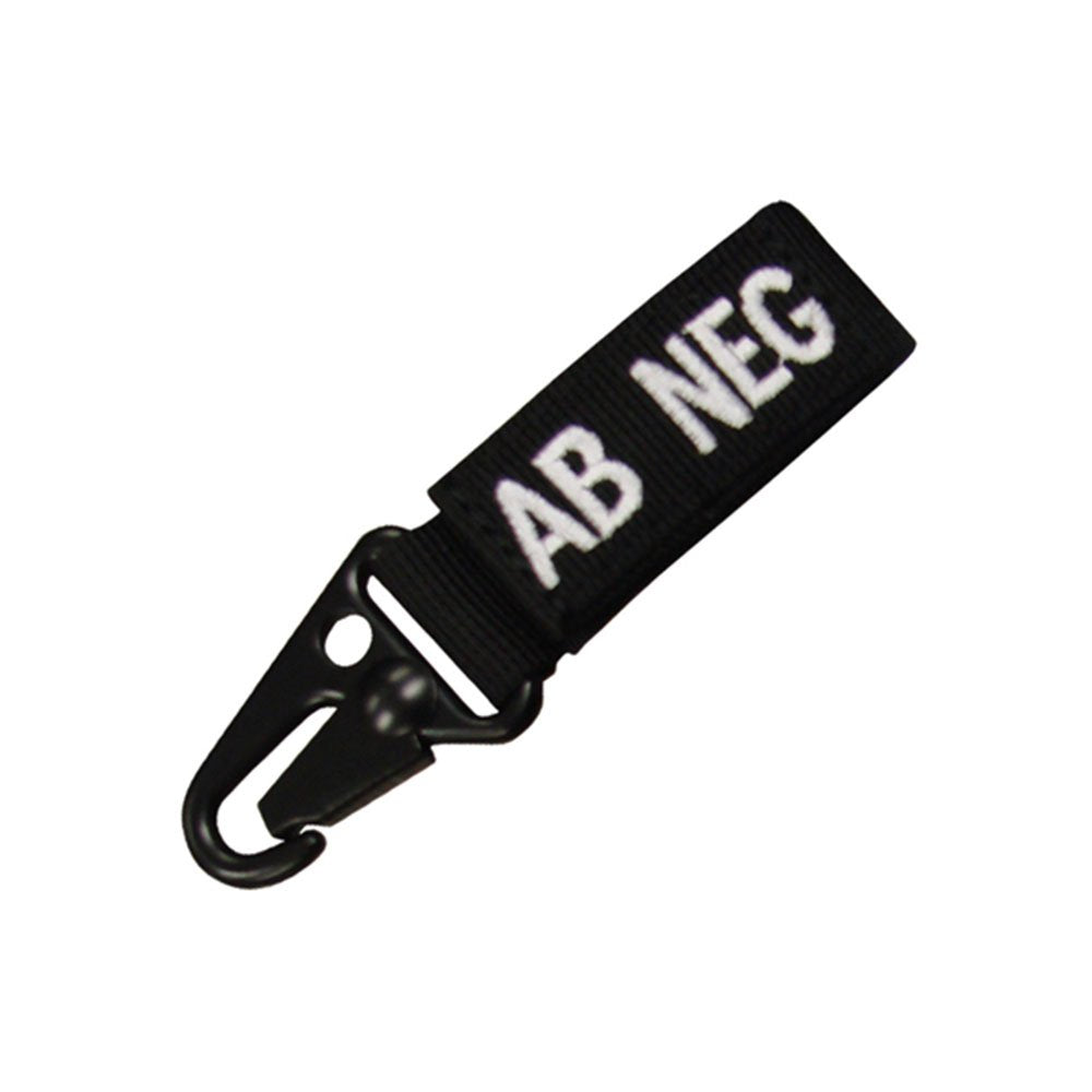 Condor Outdoor Blood Type Key Chain (Ab Negative) Color- Black