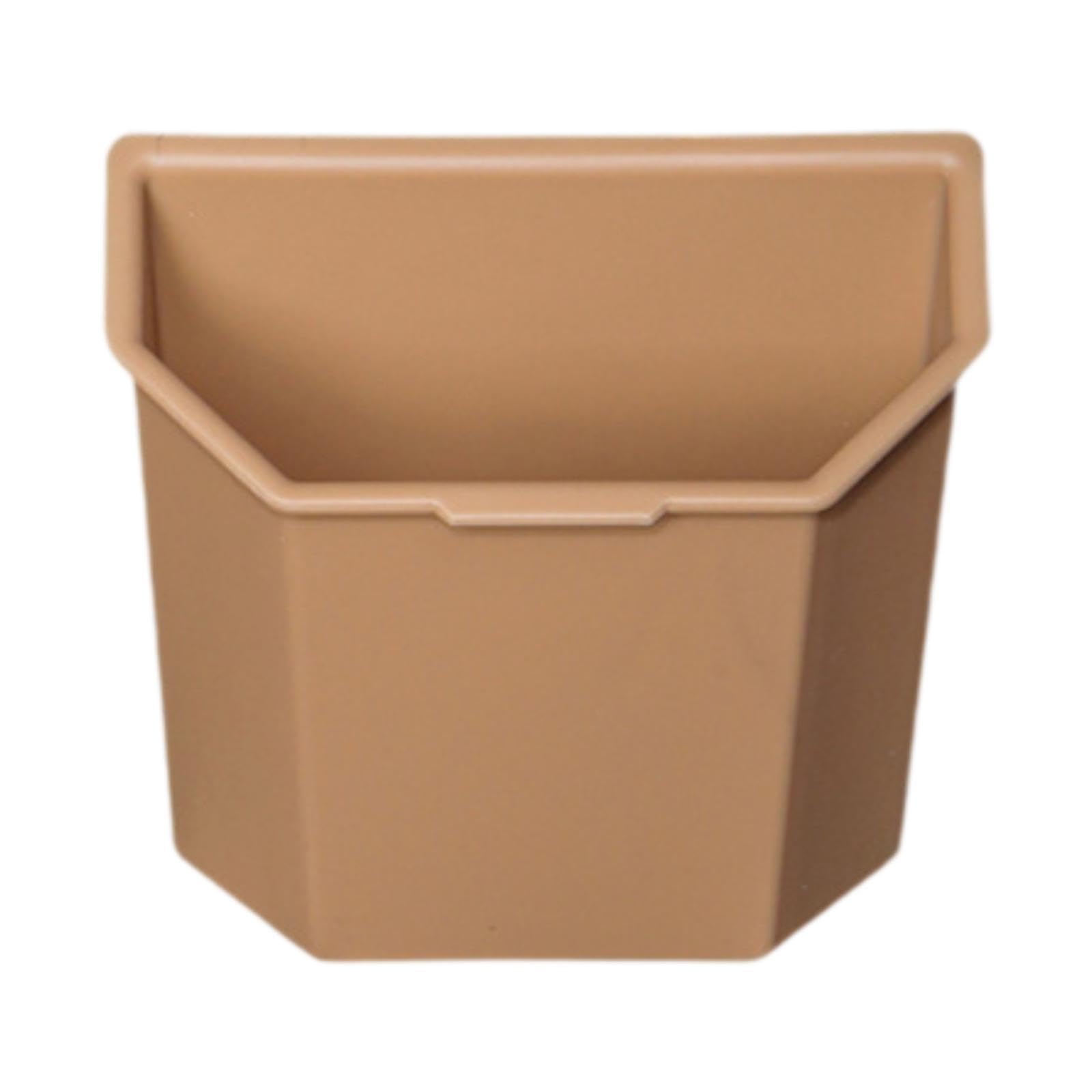 ECOMISTIQ Rear Center Console Organizer Easy to Use Replacement Sturdy Car Garbage Can Khaki | Trash Cans & Wastebaskets | House