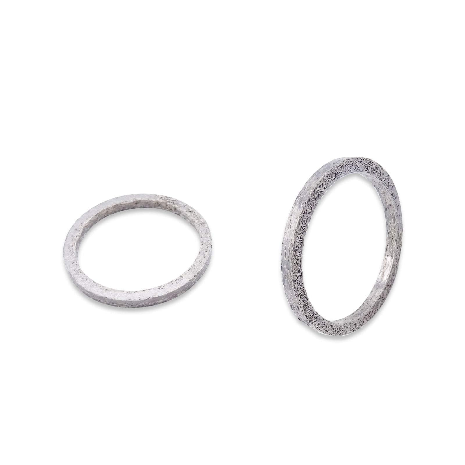 Dasen Steel Mesh Style Crush Seal Exhaust Port Gasket Kits Compatible with 1984-2024 Harley Big Twin and Sportster XL Replace 17