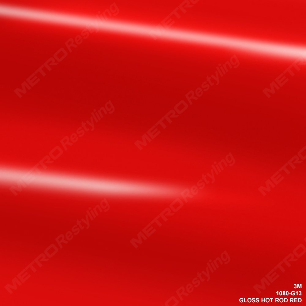 3M 1080 G13 Gloss Hot Rod Red 5Ft X 3Ft (15 Sq/Ft) Car Wrap Vinyl Film