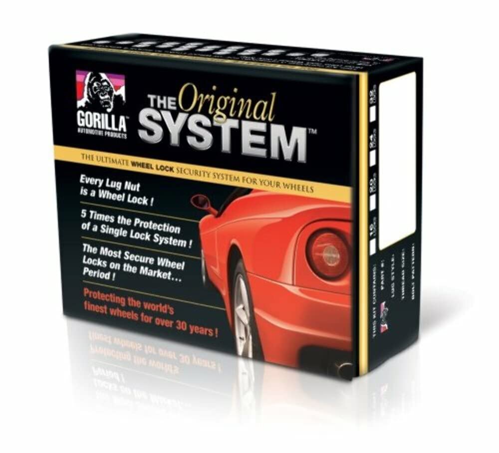Gorilla Automotive 71644N The System Acorn Wheel Locks (14Mm X 1.50 Thread Size) - For 6 Lug Wheels