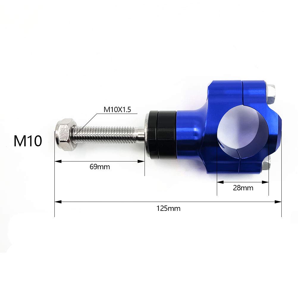 Otom Motorcycle Handlebar Clamp Cnc Aluminum Alloy Bar Clamps 28Mm Or 1 1/8' For Wr Rmz Kxf Crf Handlebar Riser (Blue, 10Mm)