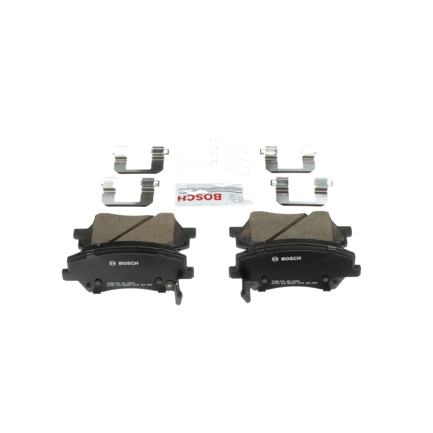 BOSCH BC1912 QuietCast Premium Ceramic Disc Brake Pad Set - Compatible with Select Hyundai Elantra, Elantra GT, Ioniq; Kia Niro;