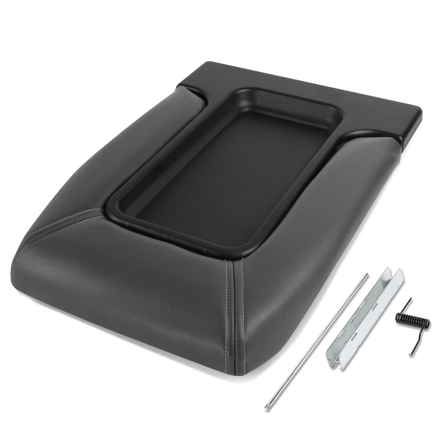 Auto Dynasty Center Console Armrest Lid Repair Kit Assembly Compatible with Cadillac Escalade Chevy Silverado Avalanche Suburban