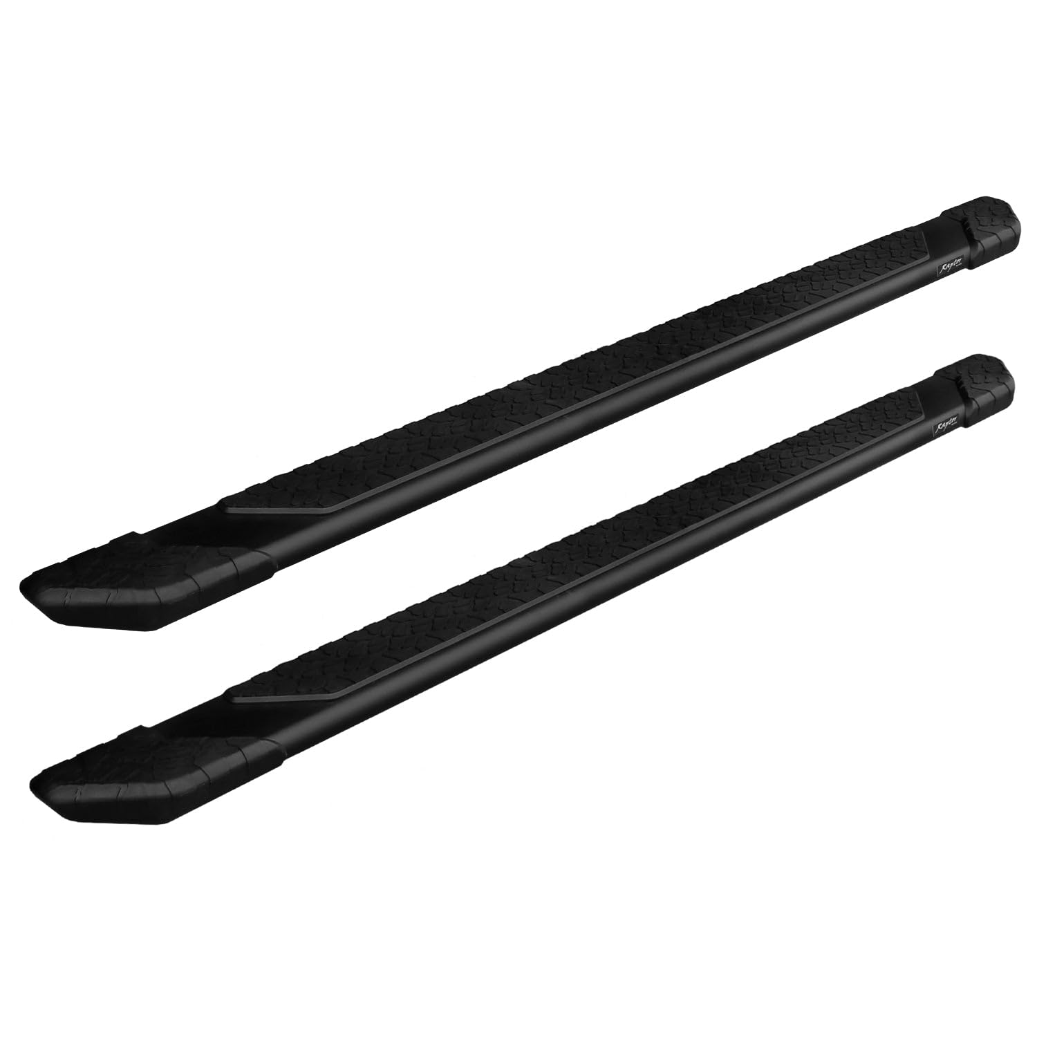 Raptor Series Running Boards Steps 5In Treadsteps Black Aluminum For Crew Cab 07-18 Silverado/Sierra 1500 07-19 2500/3500