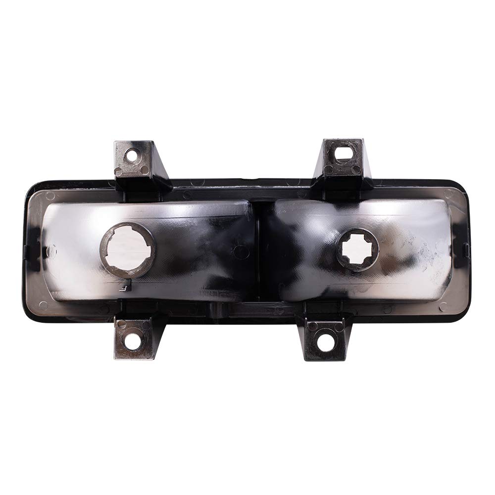 Brock Replacement Driver and Passenger Set Park Signal Front Marker Lights Compatible with 1989-1991 R/V Pickup Truck Suburban B