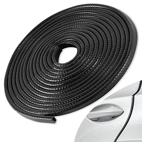 Singaro 16.4Ft (5M) Car Door Edge Guard, No Glue Car Door Entry Guard Protective Strip, Rubber Edge Trim Car Door Protector, App
