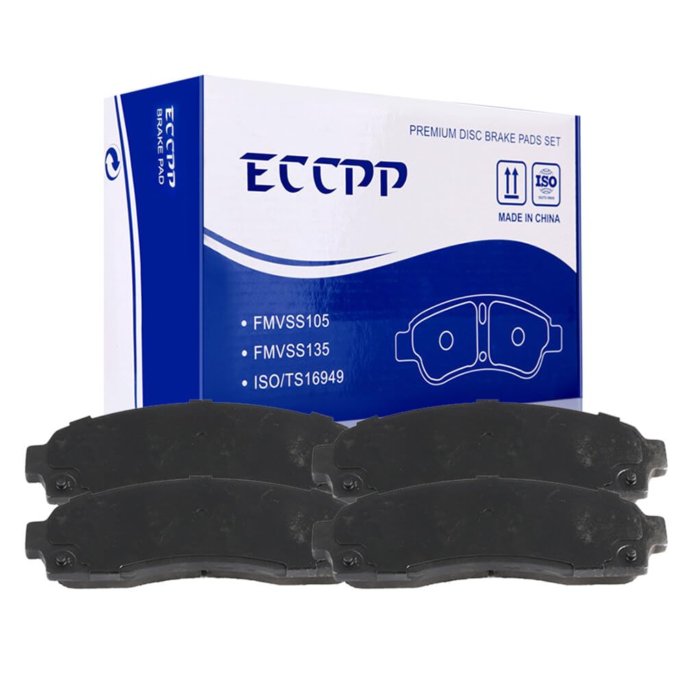 Automuto 4Pcs Front Semi-Metallic Disc Brake Pads Set D833 For Chevrolet Equinox For Ford Explorer Explorer Sport Trac Ranger Fo