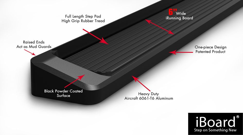 APS Running Boards (Nerf Bars Side Steps) Compatible with Ford Transit 2015-2025 Full Size Van 3-Door (Exclude 2022-2025 E-Trans