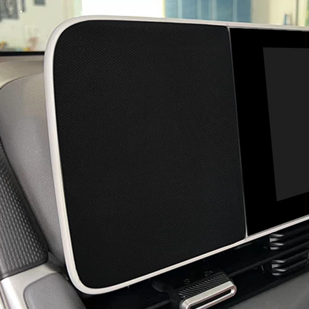 Bestevmod For Ioniq5 Lhd Screen Side Mesh Panel Black Wrap Compatible With Hyundai Ioniq 5 2022 2023 2024 Screen Accessories