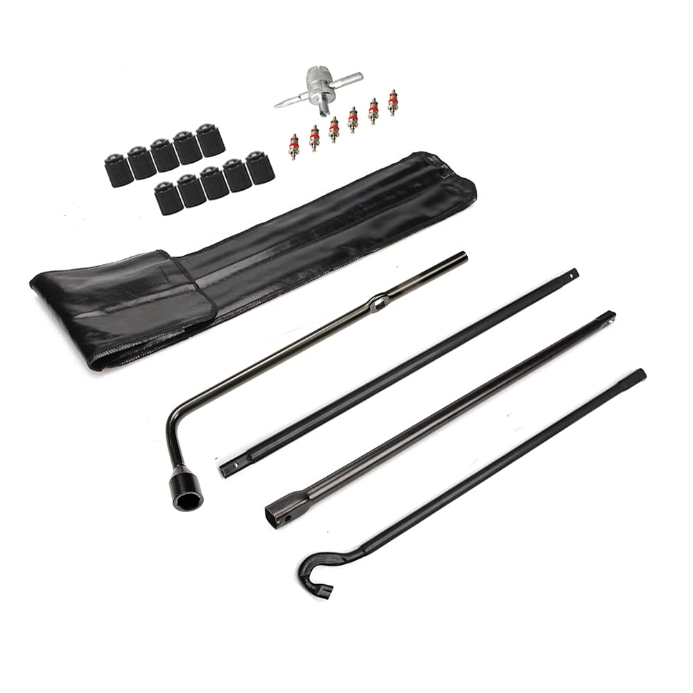 Dr.Roc Spare Tire Tool Kit With Spare Tire Jack Handle And Wheel Lug Wrench Spare Tire Kit Compatible With Toyota Tundra 2007 To