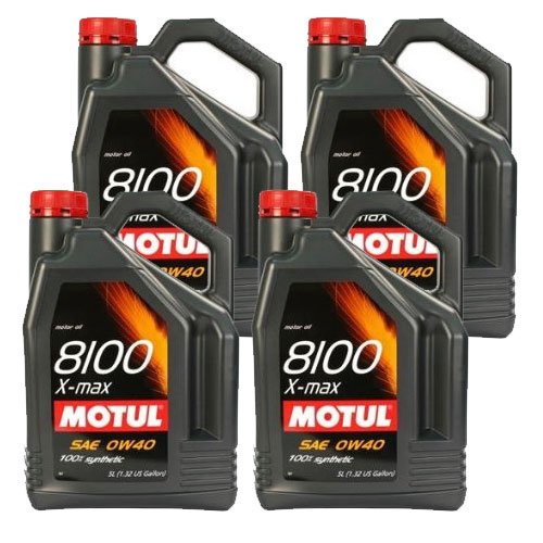 Motul 8100 X-Max 0W40 Engine Oil 5L (Pack of 4)