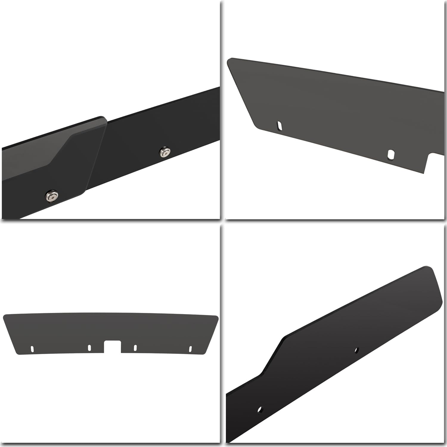 Bonbo Rear WickerBill Spoiler for Dodge Challenger 2015-2023, ABS Material, 2-Piece with Backup Camera, Includes RivNut Tool
