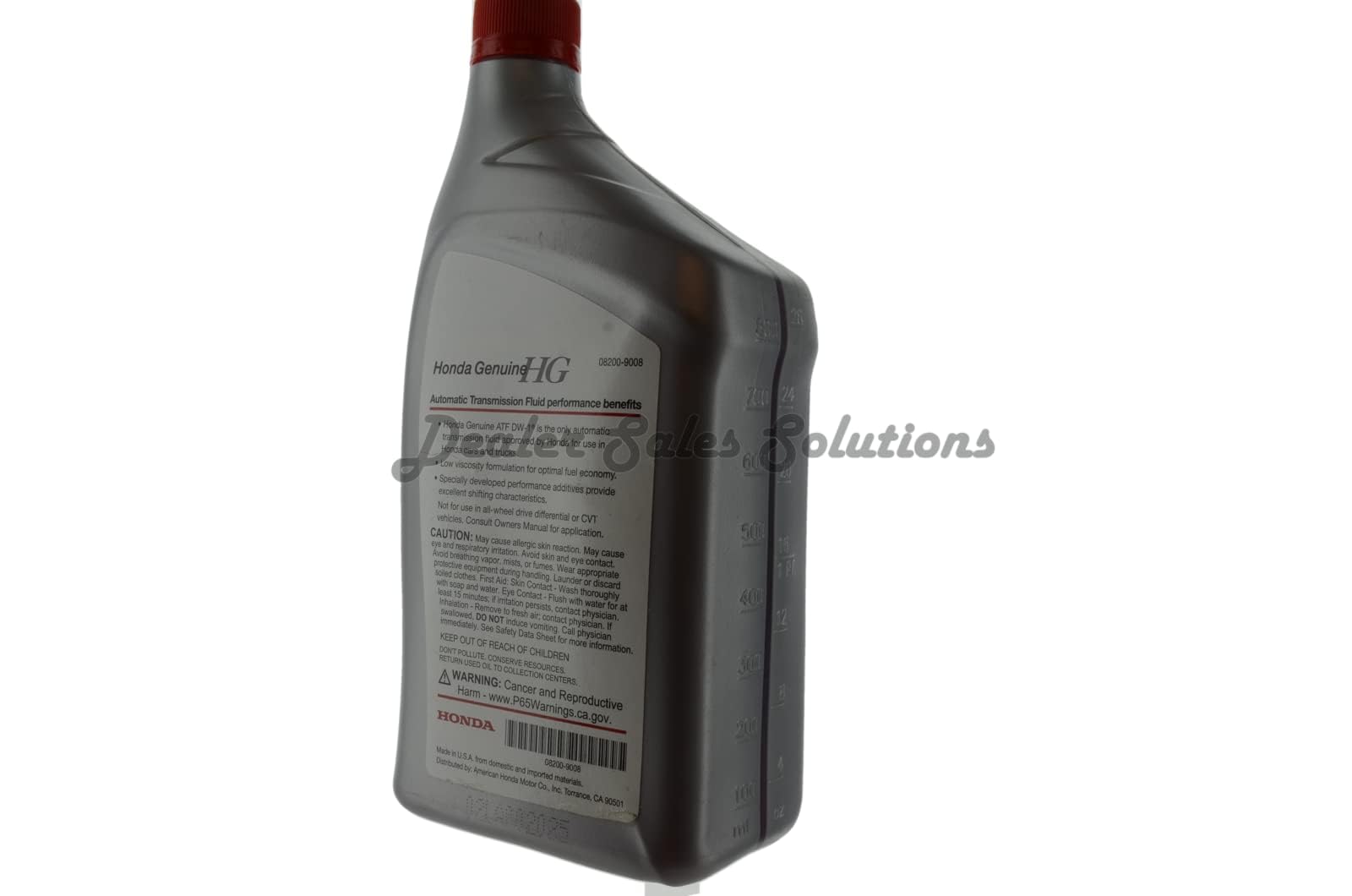 Genuine Honda ATF-DW1 Automatic Transmission Fluid - 1 Quart (32 oz) - Essential for Smooth Shifting and Performance