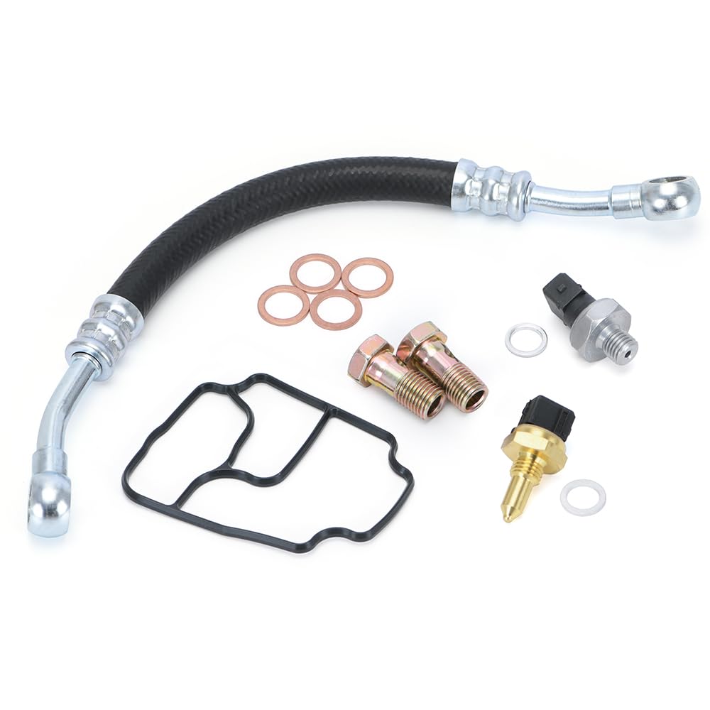 PQY Engine Oil Filter Housing Seal Kit Replacement for BMW E46 E39 E53 E85 325Ci 530i X5 Z3