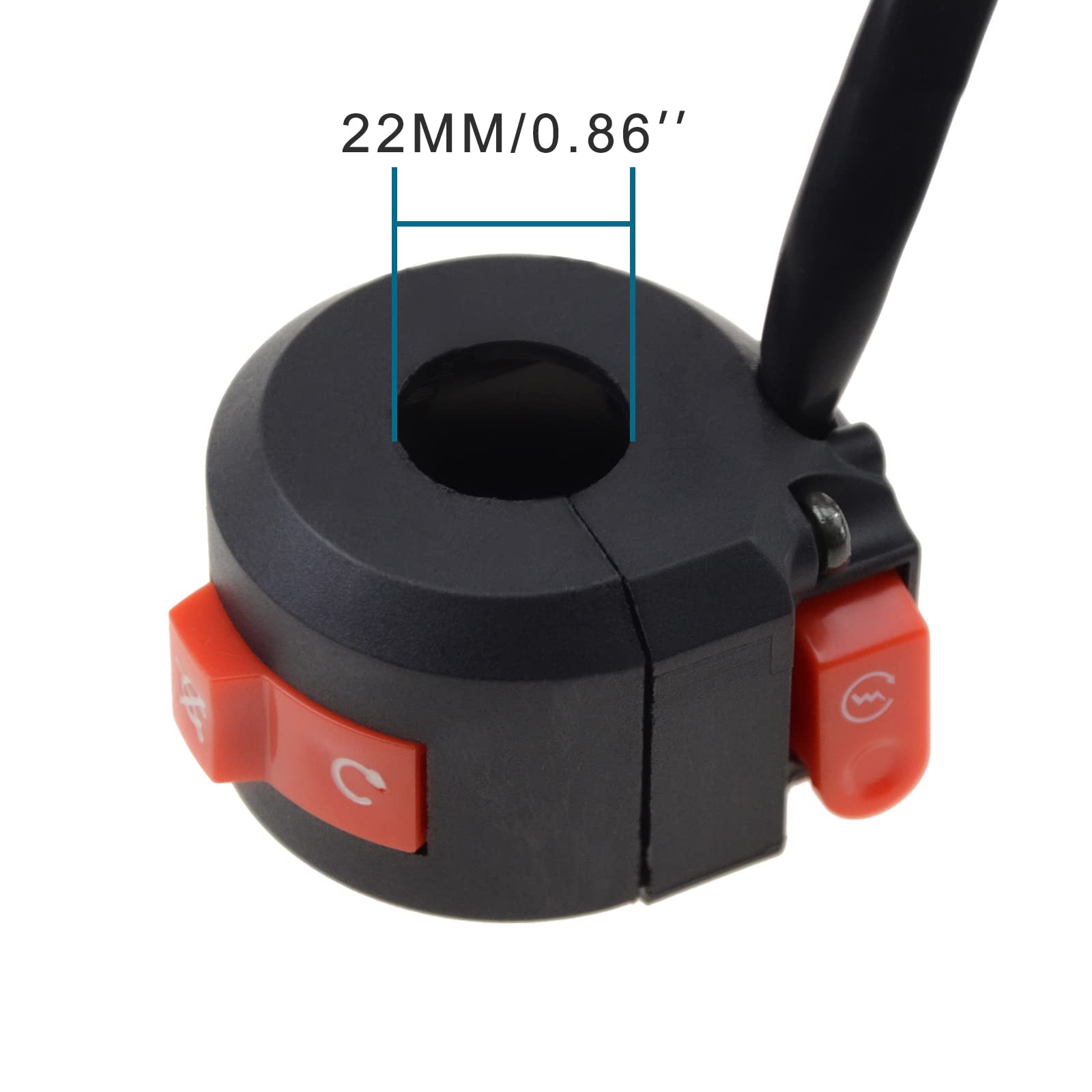 GOOFIT 7/8'' 22mm Handlebar Mount Motorbike ON OFF Start Kill Switch Replacement for Taotao ATVs Quad Wheelers Motorcycles Pit B