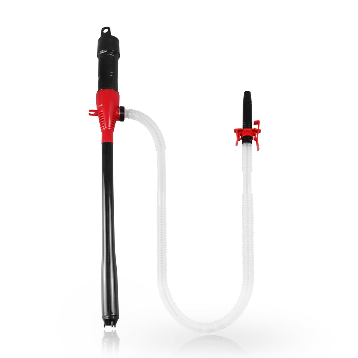 FUELIO Fuel Transfer Pump With Clip -Battery Operated Gas Pump - Liquid Transfer Pump for Water Kerosene Gasoline Pump - Battery