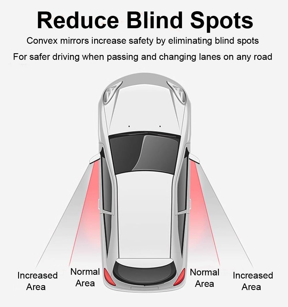 Blind Spot Mirror 2 Pack, Convex Mirror Car Blind Spot Car Mirror Blindspot Mirror For Car, Side Mirror Blindspot Rearview Mirro