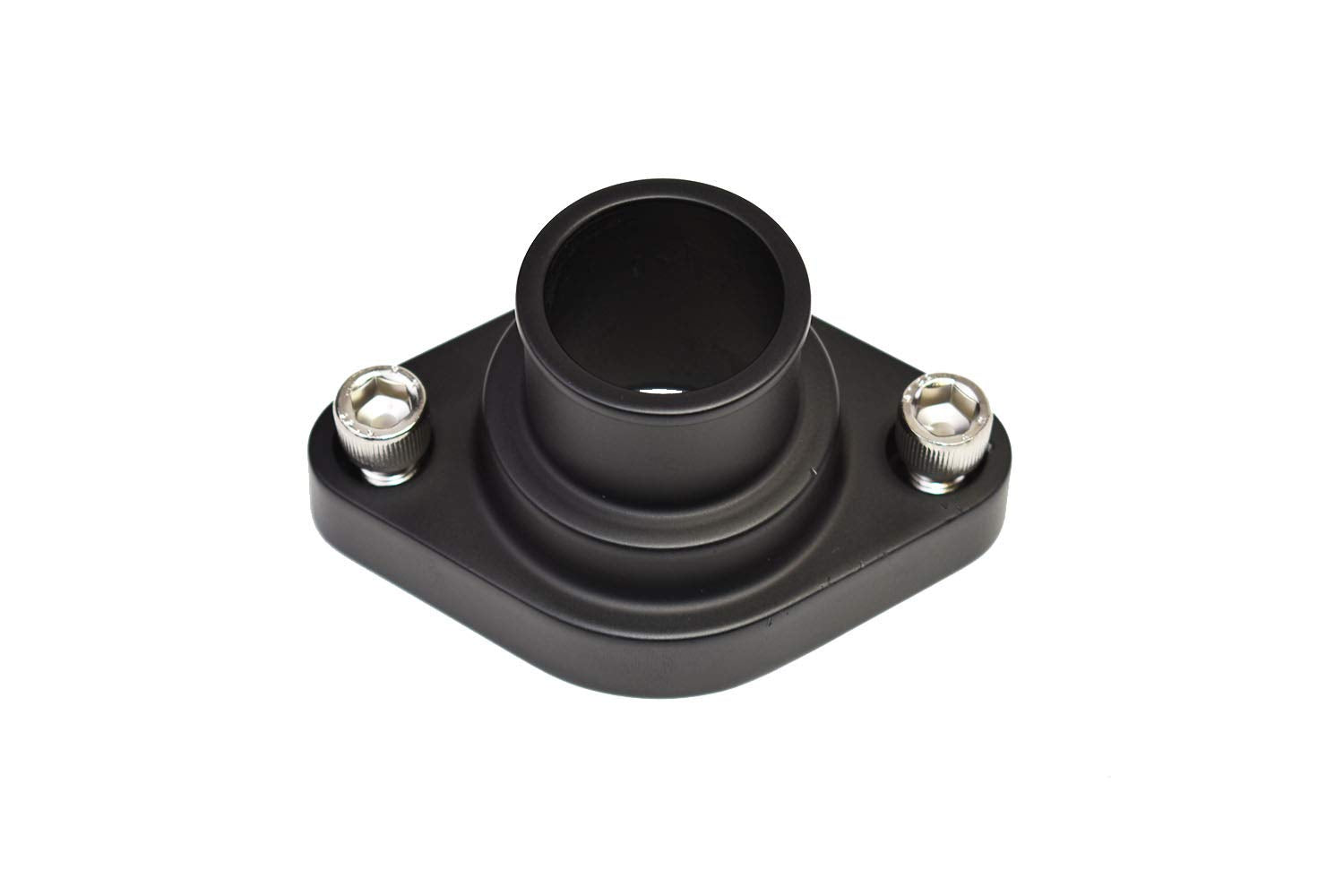 A-Team Performance - Straight Up Style Water Neck Thermostat Housing - Compatible with SBC BBC Chevy Hot Rod Rat Rod 283 302 305 327 350 383 396 427 454 502 Black