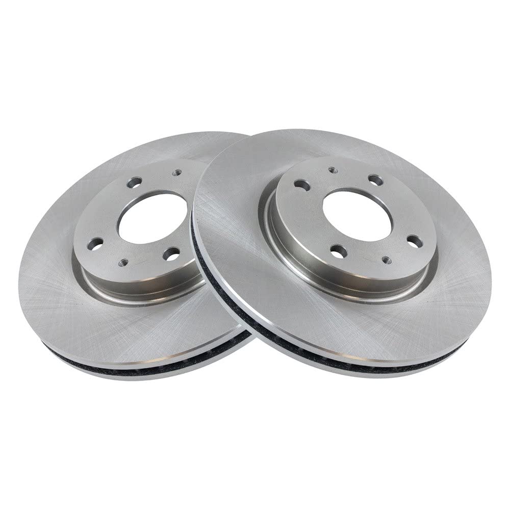 Trq Front Brake Rotors Set Vented Compatible With 2008-2011 Ford Focus