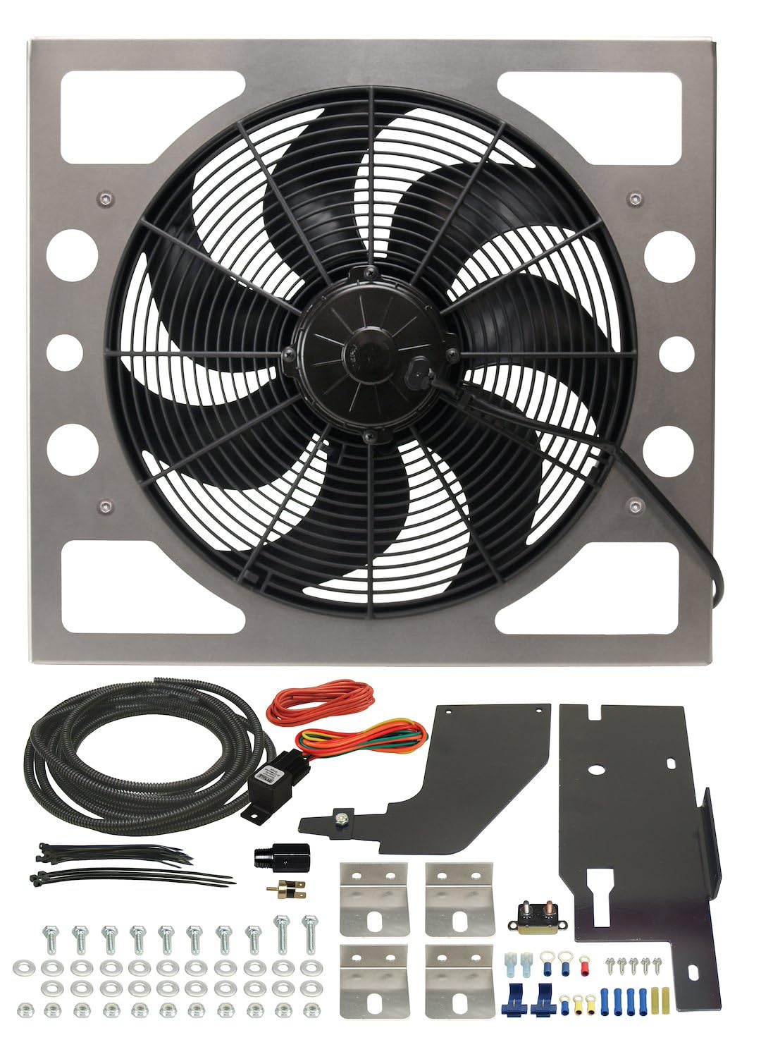 Derale 20161 Jeep Wrangler Direct Fit Electric Fan Kit , Black