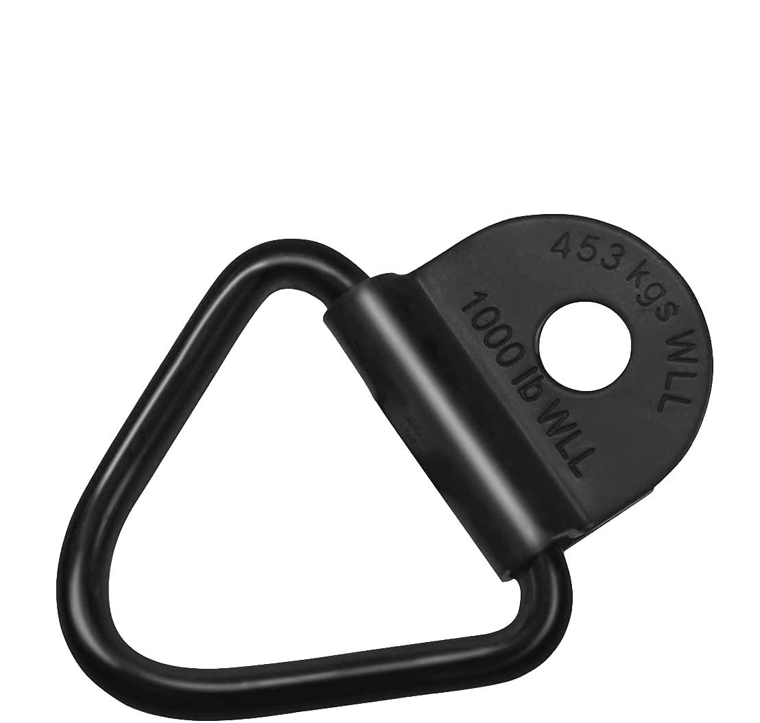 Sporthfish Cargo Tie-Down Anchors,4-Pack Black Steel V-Ring Bolton Trailer Cargo Tie Down,For Trailers,Trucks And Warehouses Rep