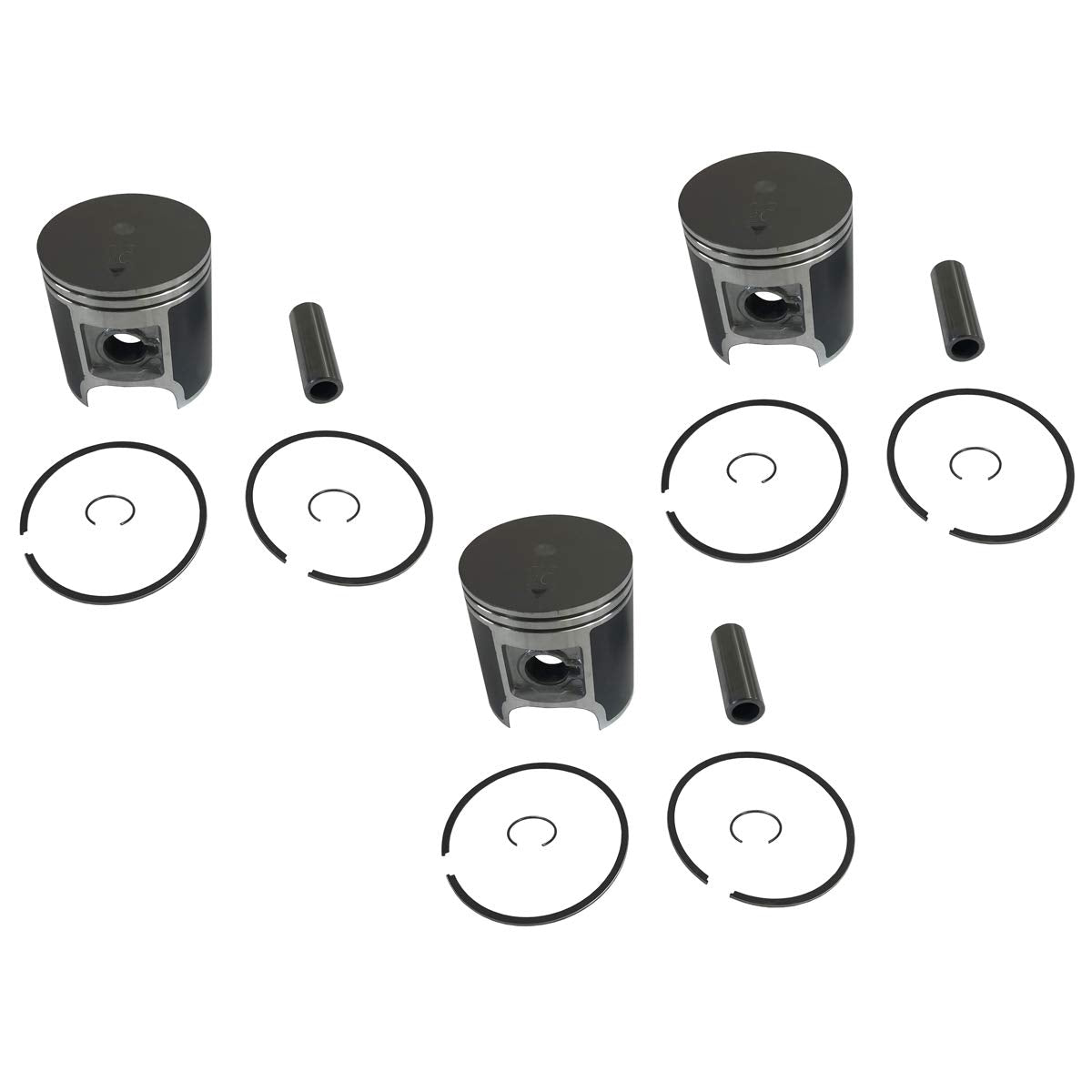 Spi, 09-714, 3 Standard Bore Piston Kits For Polaris Indy Xlt 580 Fits 1992-1994 Models - 64Mm