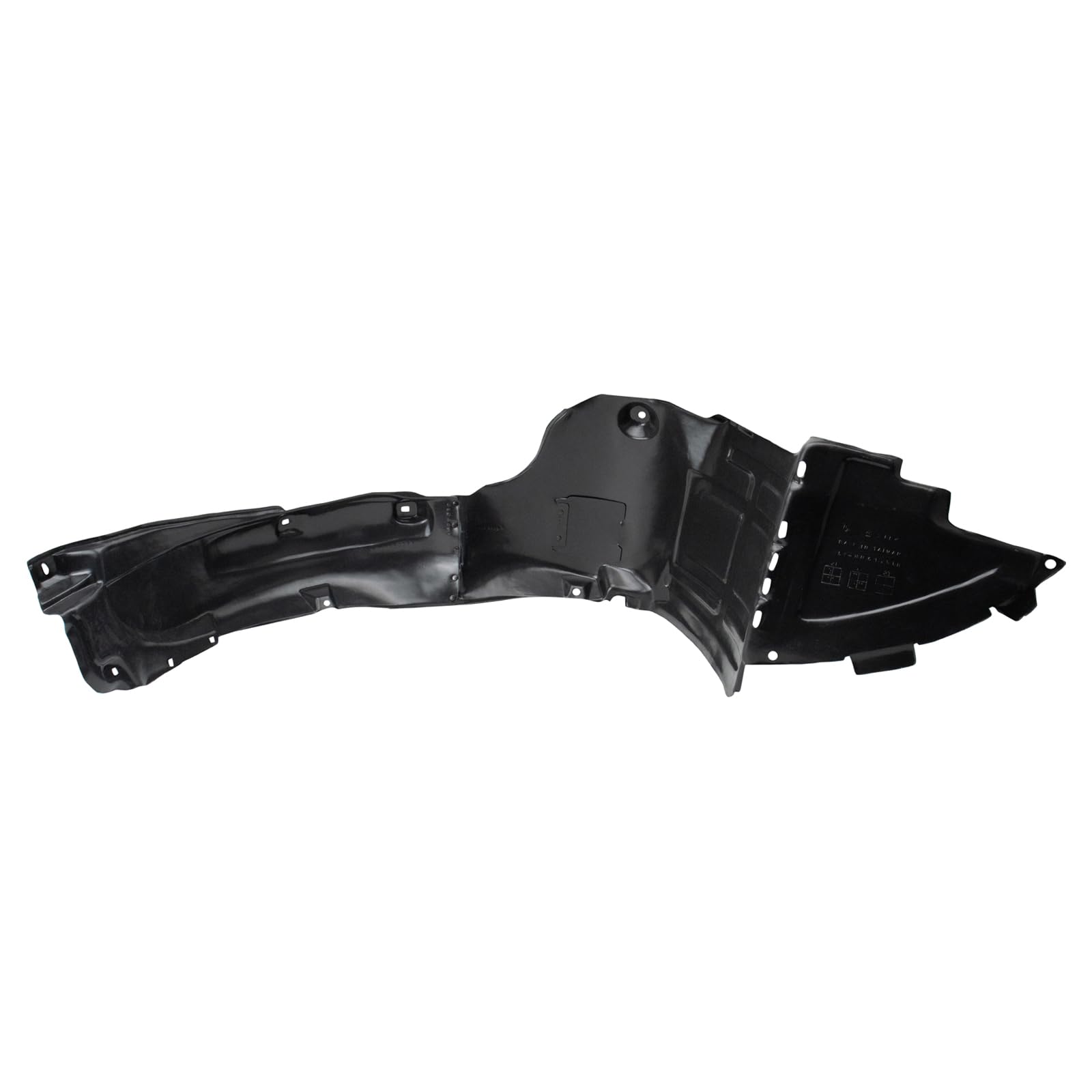 Trq Front Inner Fender Liner Set Compatible With 2011-2015 Hyundai Sonata Hy1248127 Hy1249127