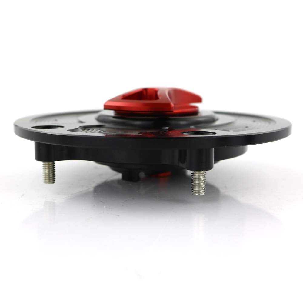 Xitomer CNC Aluminum Billet Fuel Tank Cap, Fit for ZX-6R ZX636 2007-18/ Ninja ZX-10R 2006-17/ KLE650 2007-18/ KLZ1000 2012-18/ Z