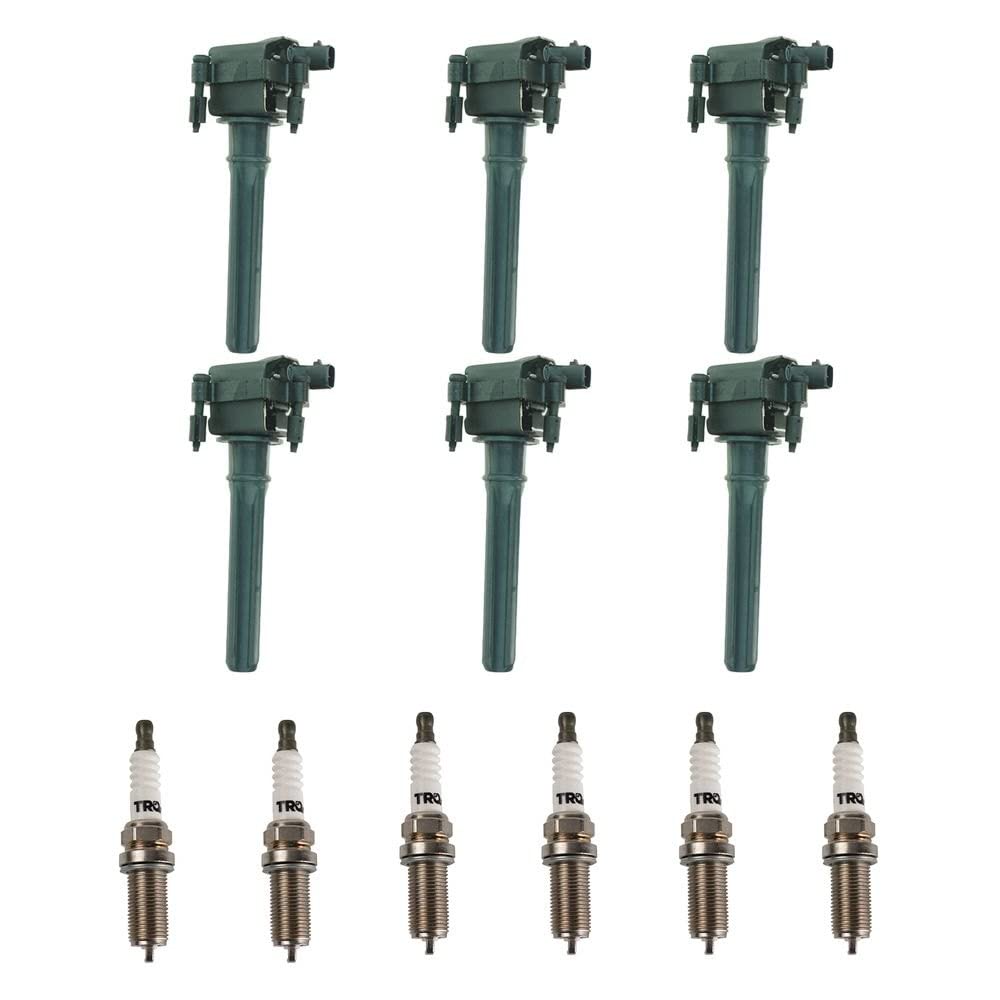 Trq Ignition Kit Ignition Coil Spark Plugs Compatible With 2005 Chrysler 300 1998-2004 Concorde 2001-2005 Sebring Dodge Intrepid
