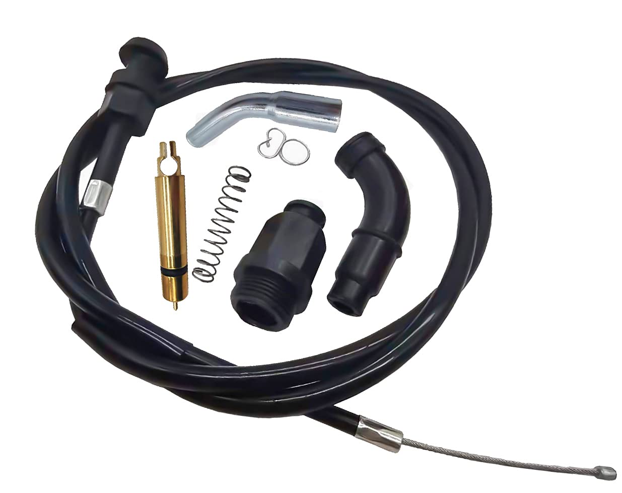 Carburetor Choke Cable And Starter Valve Plunger Kit Compatible With Honda Trx350 Rancher 350 Fourtrax 300 350 Foreman 400 Choke Cable 17950-Hn5-671