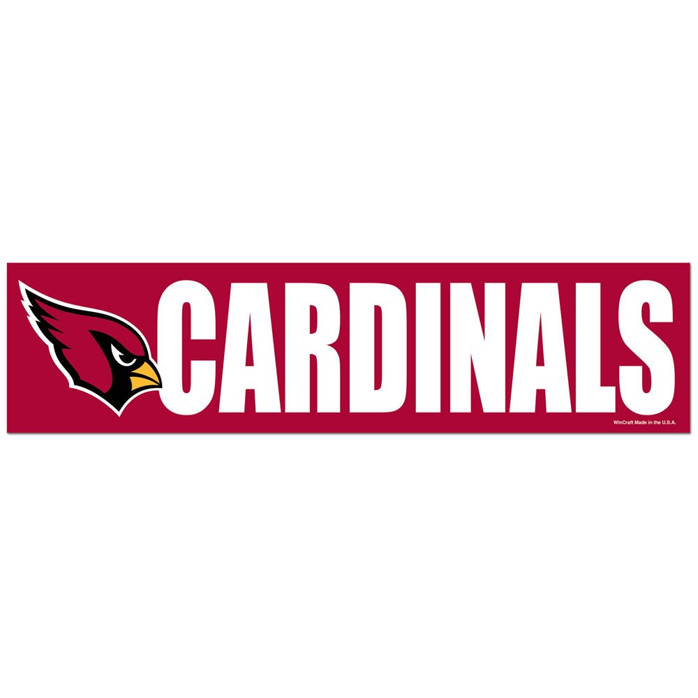 WinCraft NFL Arizona Cardinals WCR13386813 Bumper Strip, 3' x 12'
