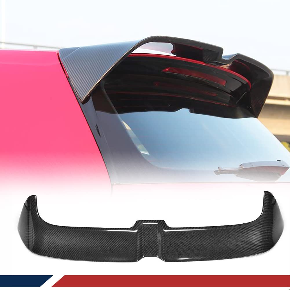Carbon Fiber Spoiler For Volkswagen Vw Golf 7 7.5 Mk7 Mk7.5 Gti R Hatchback 2014-2019 Custom Parts Rear Wing Spoiler Trunk Spoiler Window Roof Spoiler Body Kits Factory Outlet (Style A)
