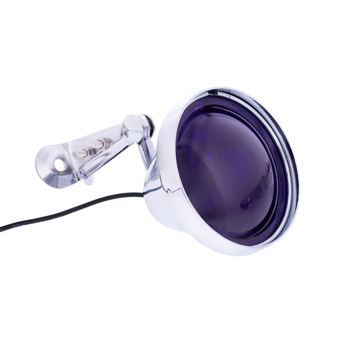 United Pacific 30658 12V Vintage Anti-Glare Interior Light, Chrome Lamp Housing, Adjustable Mounting Bracket, Hardware Included – Purple - ONE Unit