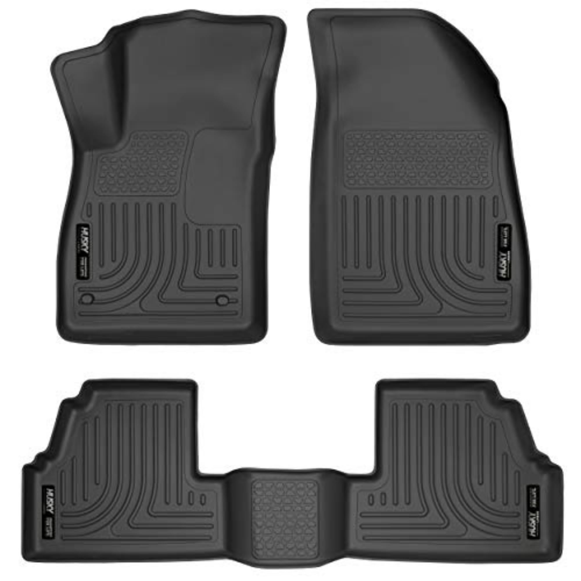 Husky Liners Weatherbeater Floor Mats | Fits 2013-2022 Buick Encore (Excludes Gx Model); 2015-2022 Chevrolet Trax | Front & 2Nd Row, 3-Pc Black - 98271