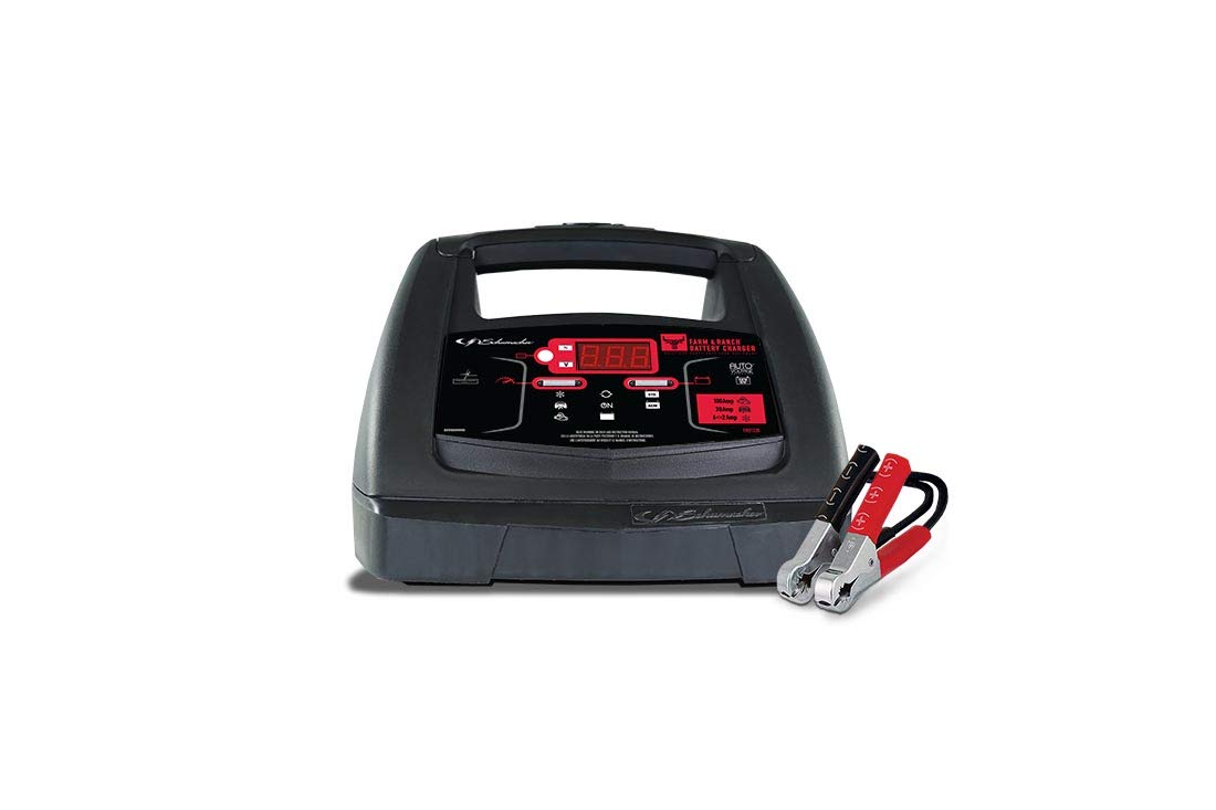 Schumacher FR01235 Battery Charger with Engine Starter, Boost, and Maintainer - 100 Amp/30 Amp, 6V/12V - for Tractors, Cars, and