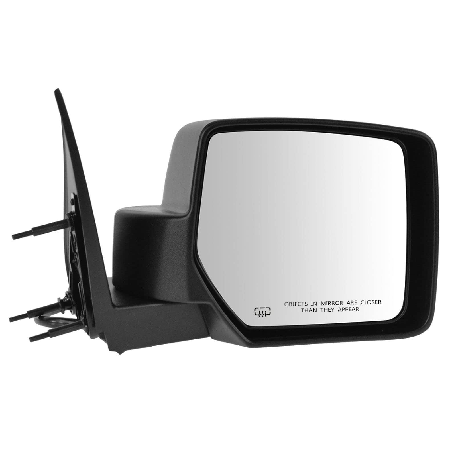 Trq Right Mirror With Heat With Memory Passenger Side Compatible With 2008-2012 Jeep Liberty Ch1321280