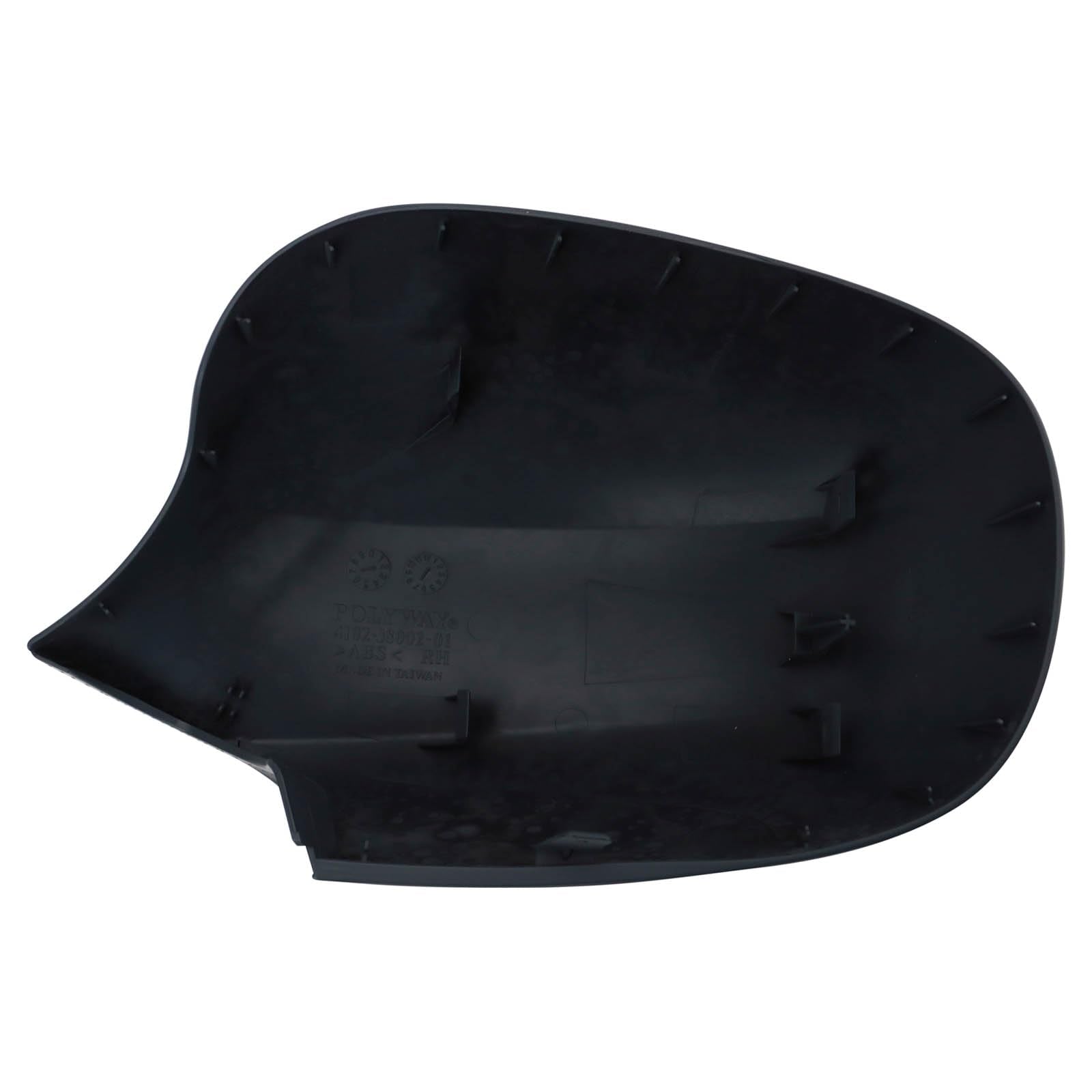 Trq Right Mirror Power Folding With Clear Glass With Gloss Black Cover Passenger Side Compatible With 2009-2012 Bmw 328I Bm13211