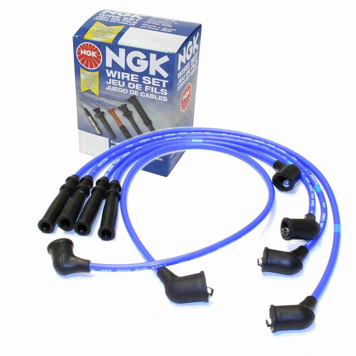 NGK Spark Plug Wire Set compatible with Nissan Pickup 2.4L L4 1995-1997