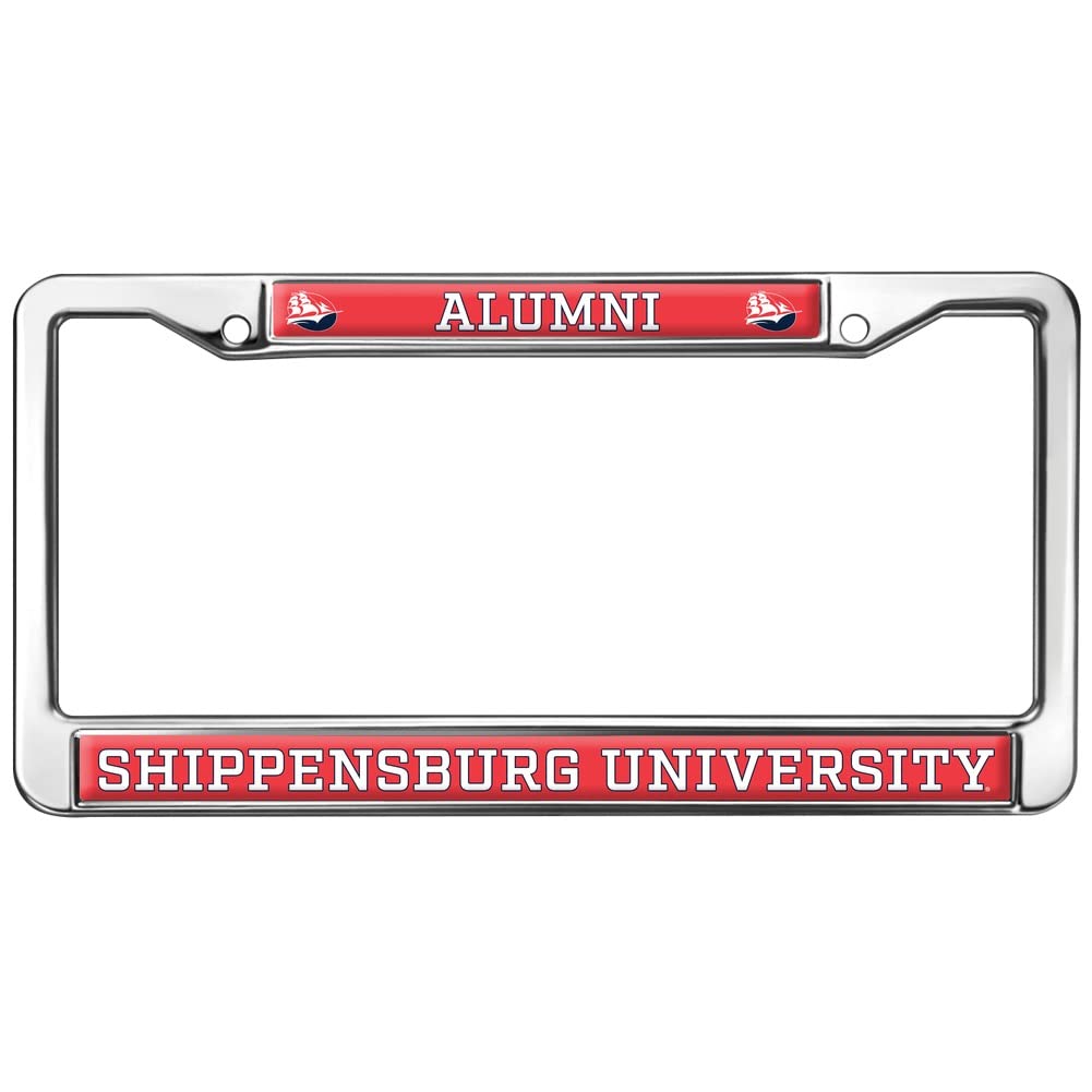 Shippensburg University Alumni Logo Full Size Standard License Plate Metal Frame