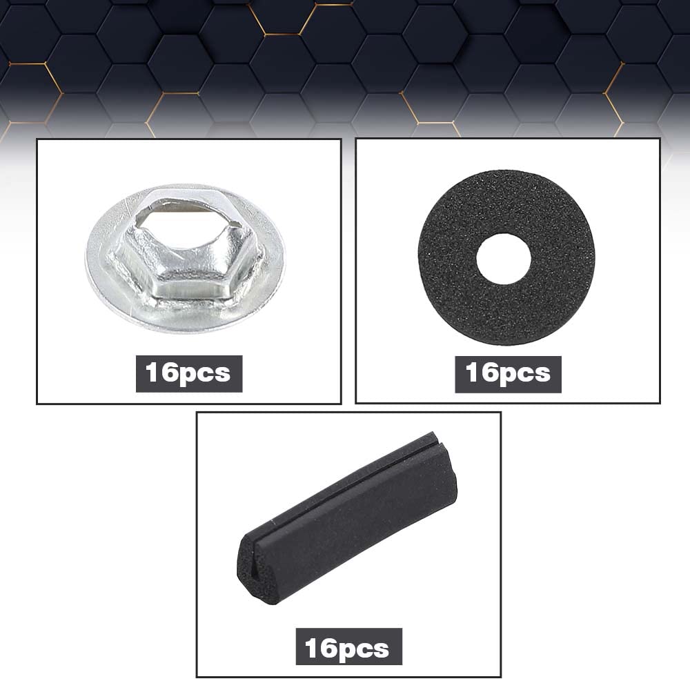 Pit66 Hood Louver Inserts Compatible With Chevy Camaro Z28 & Iroc 1985 1986 1987 1988 1989 1990 One Pair