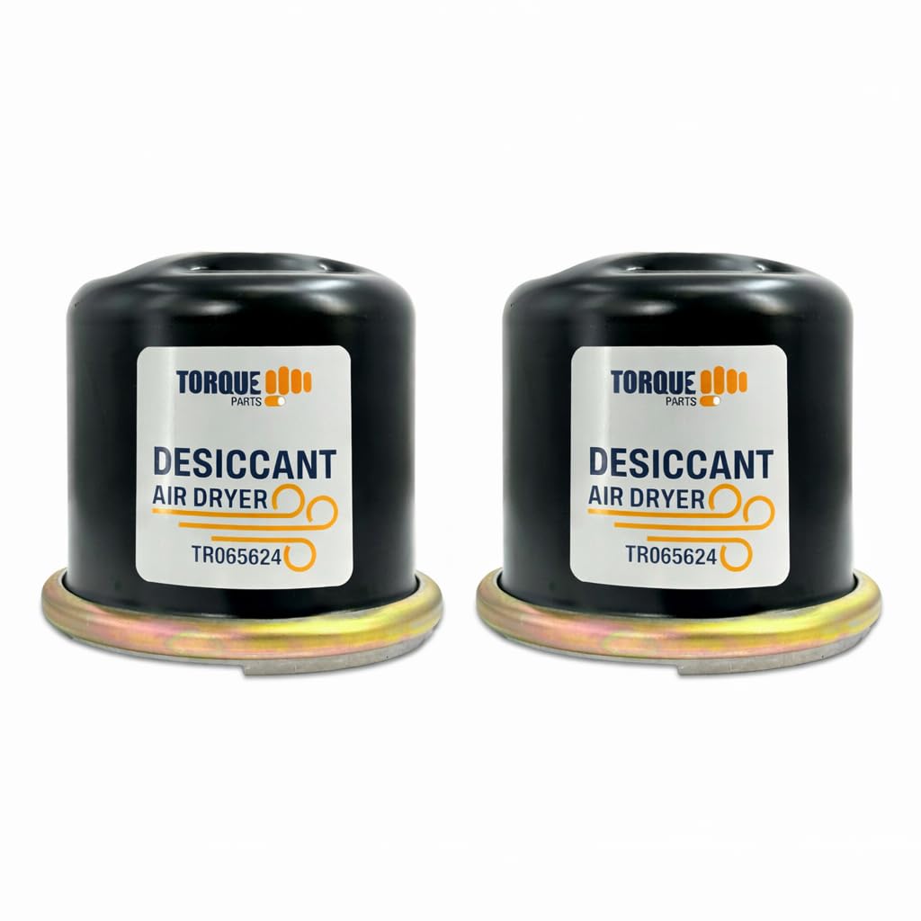 Torque 2 Pack 065624 AD-IP Desiccant Cartridge for Air Dryers Replaces Bendix 065624, Haldex 65624K Peterbilt ADC3000 Navistar 2