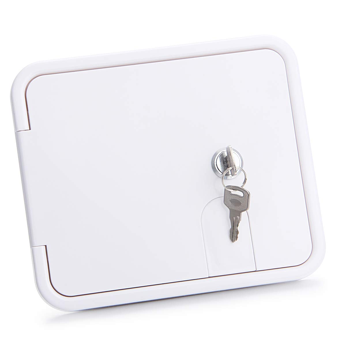 Lcgp Rv Access Door Electrical Cord Trailer Power Cord Cable Hatch Camper Hose Storage Door Compartment W 7-1/2 Inch, H 6-1/2 Inch