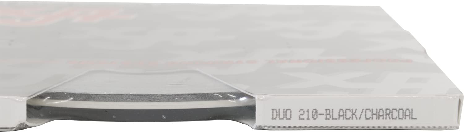 Universal Duo-Tone 0204210 - Auto Customizing 2 Color Dual Pinstripe - 4/16&quot; x 150' (1/8” Stripe, 1/16&quot; Gap, Then 1/16” Stripe) - 210-Black/Charcoal Metallic