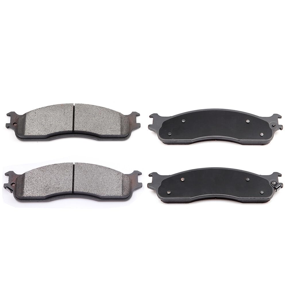 Eccpp D965-7864 4Pcs Front Semi Metallic Disc Brake Pad Set - Fit For Dodge Ram 1500 2006-2008, 2500 2003-2008, 3500 2003-2008