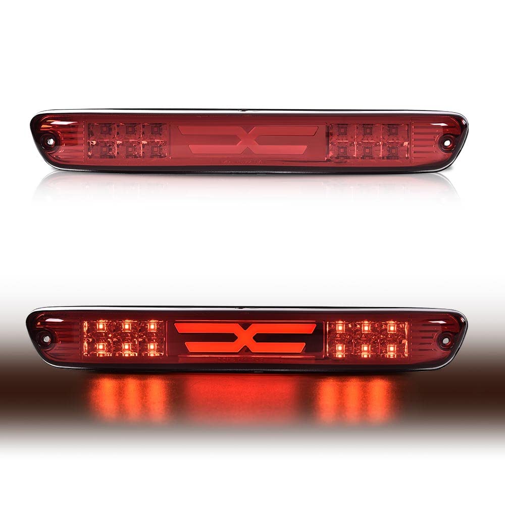 CROSSDESIGN LED 3rd Third Brake Light Compatible with 2004-2012 Chevy Colorado/GMC Canyon 2006-2008 Isuzu I-Series,High Mount Re