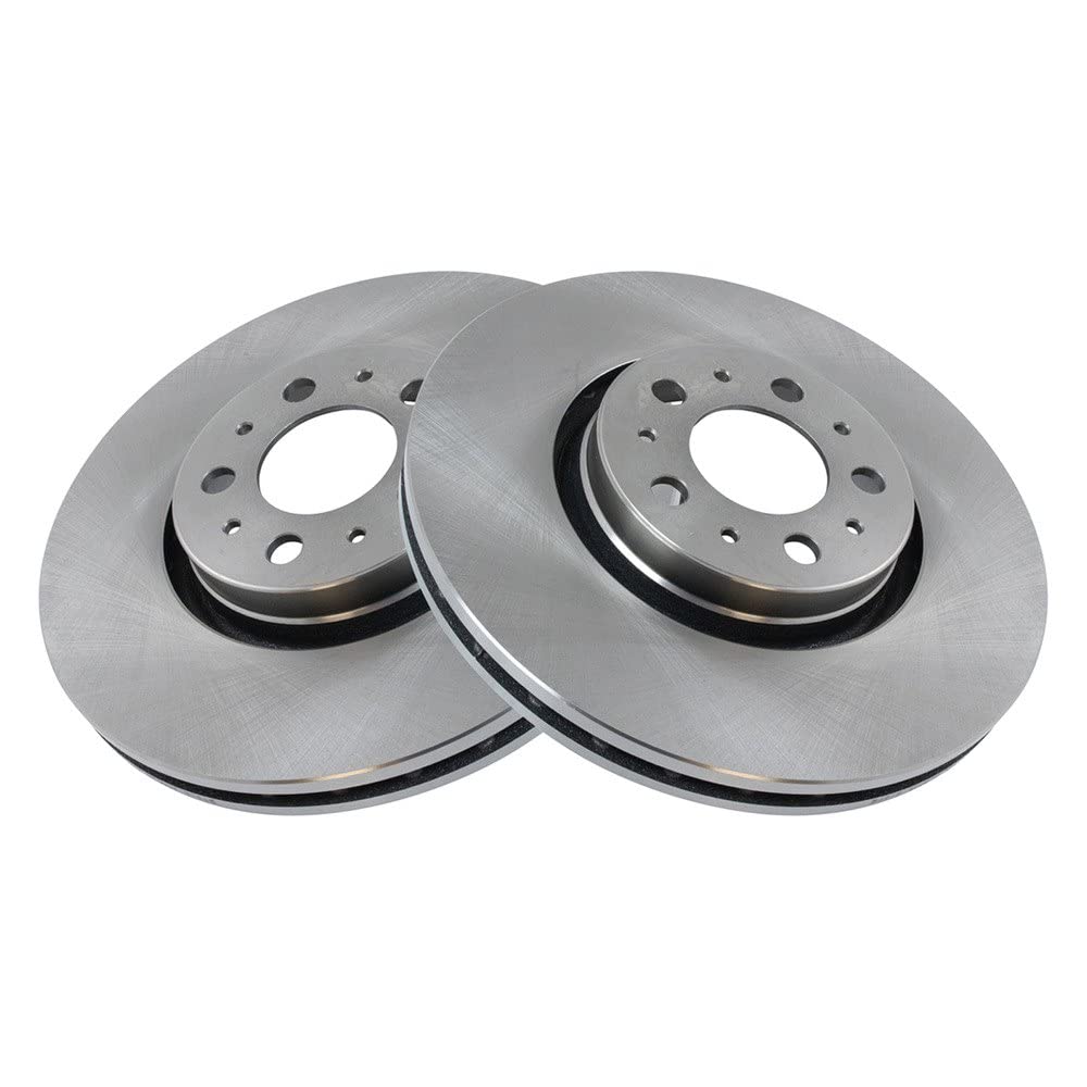 Trq Front Brake Rotors Set Vented Compatible With 2003-2013 Volvo Xc90
