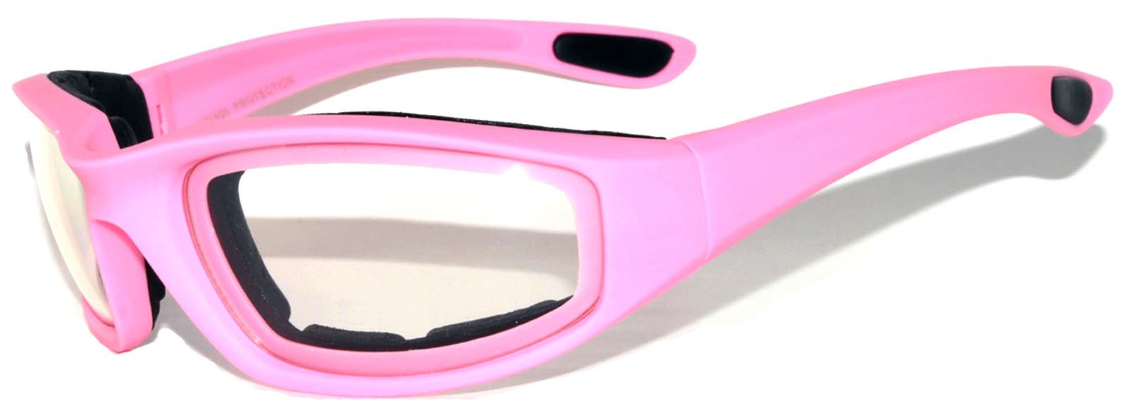 Owl 3 Pairs Womens Pink Padded Foam Motorcycle Biker Glasses Goggles 99% Uv Protection Sunglasses
