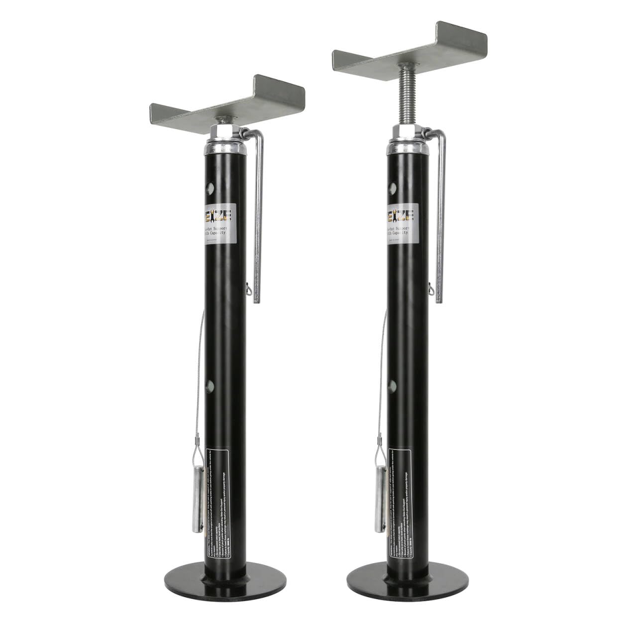 Weize Heavy Duty Slide Out Support - Adjusts From 20 '' To 47 '', 5000Lb Capacity Each, Rust Resistant Steel Quick-Lift Rv Stabi