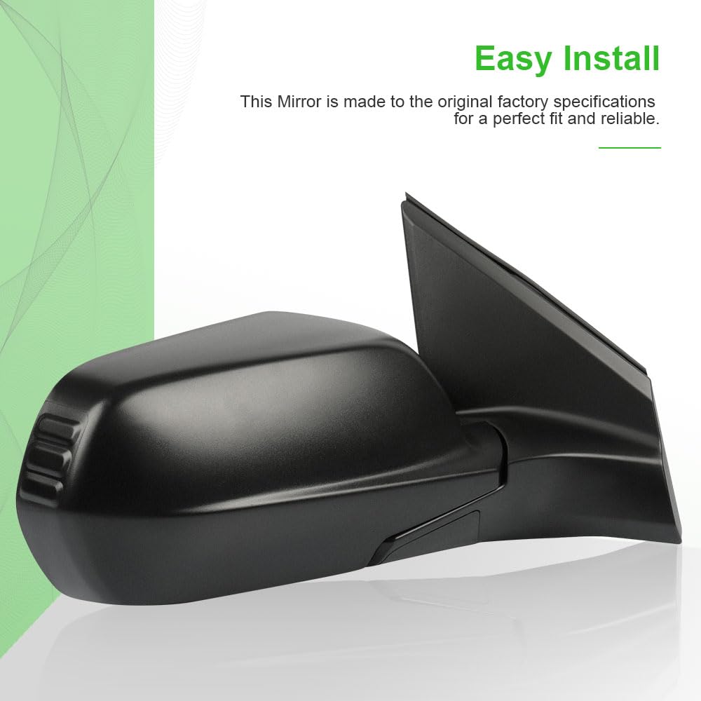 Scitoo Passenger Side View Mirror Fit For Honda For Cr-V 2012 2013 2014 2015 2016 Power Black Right Outside Exterior Mirror Ho1321270 76200T0Aa01